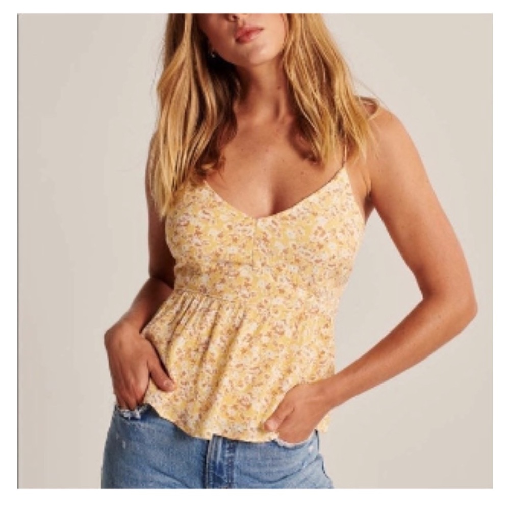 Abercrombie Floral Tie Blouse - XS
